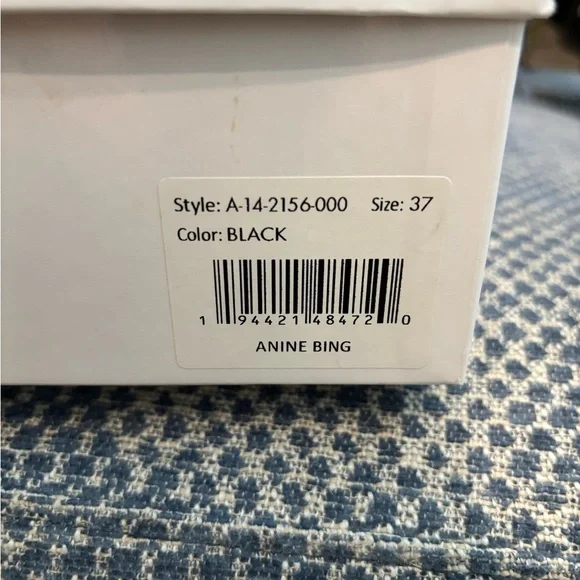 Anine Bing Black Viola Kitten Heel Black 37